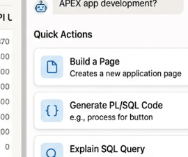 Enhancing Oracle APEX AI Assistant with Dynamic Quick&nbsp;Actions